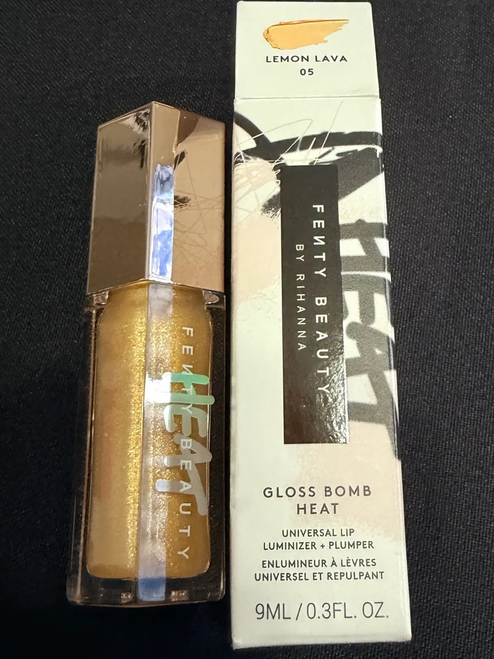 🌻 FENTY Gloss Bomb Heat Universal Lip Luminizer + Plumper Lemon Lava